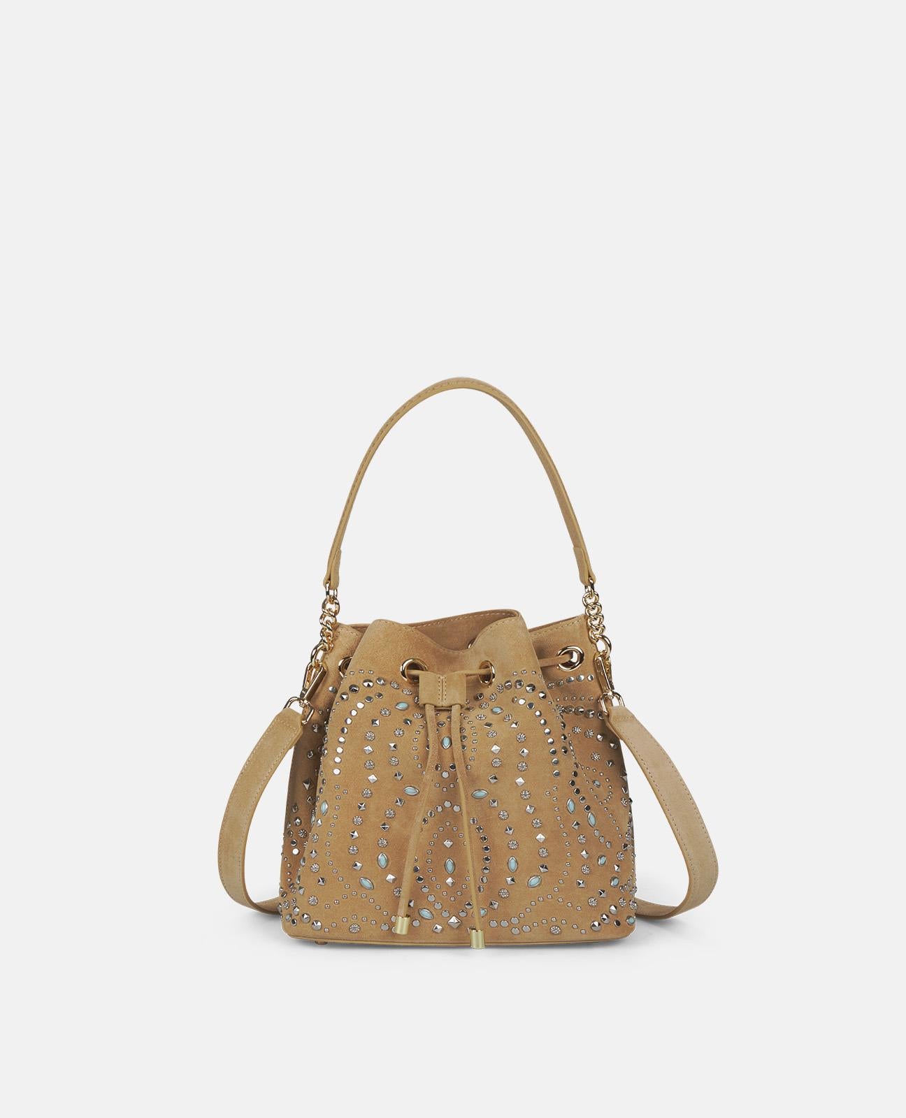 BOLSO BOMBONERA CON TACHAS