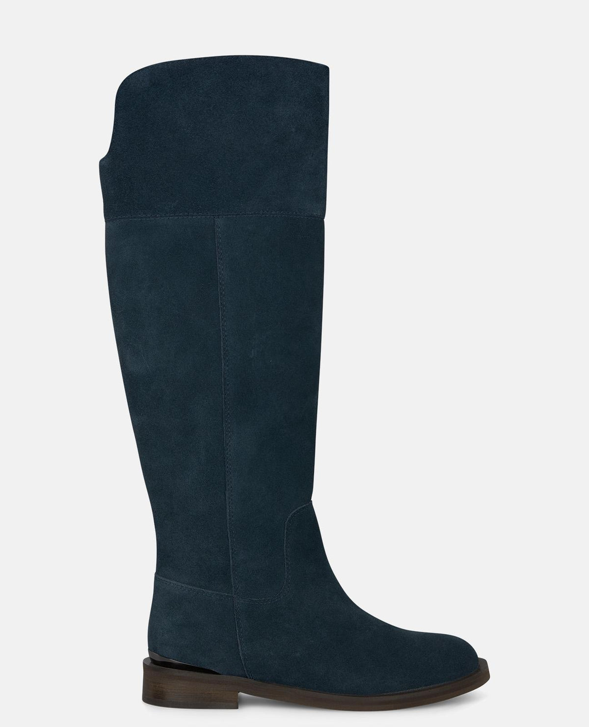 SUEDE BOOTS WITH A ZIPPER CLOSURE