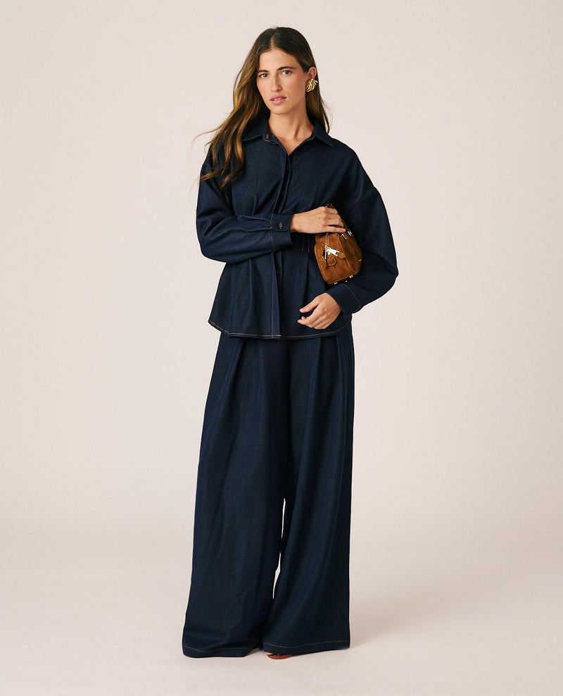 PANTALÓN DENIM WIDE LEG