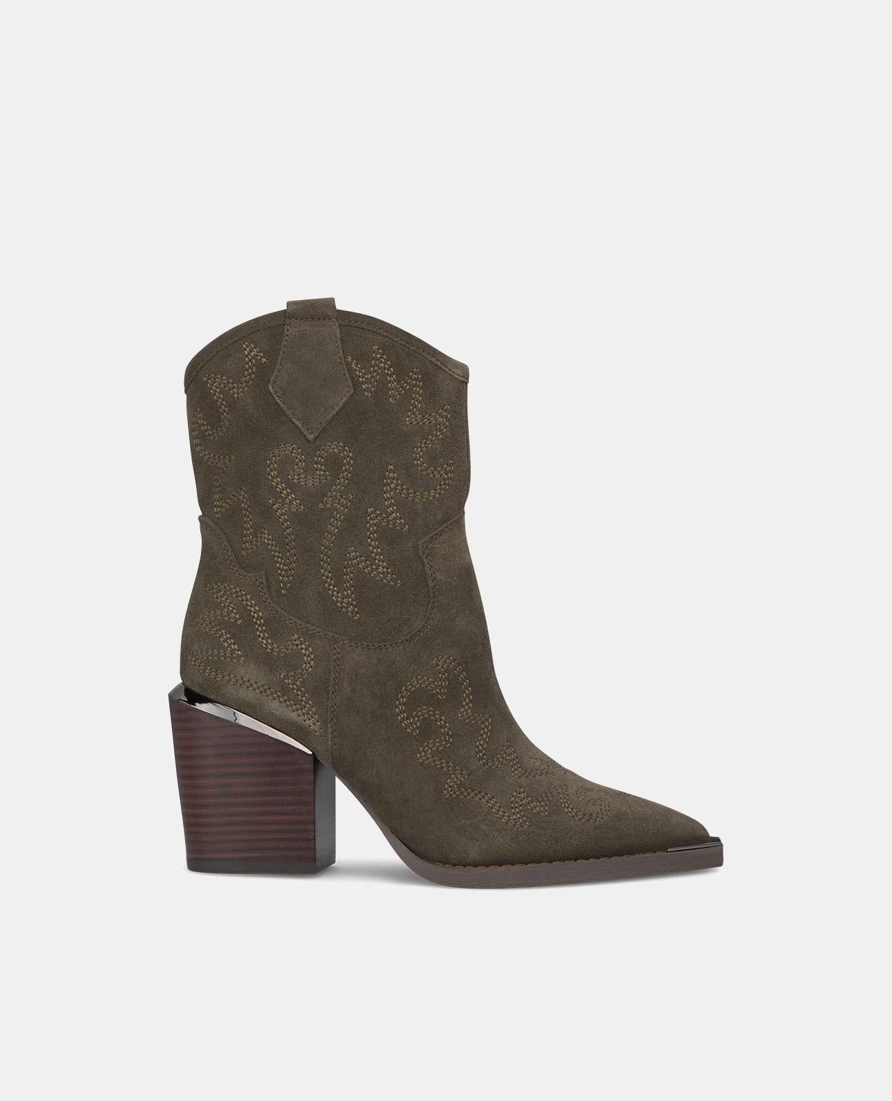 BOTTES DE COW-BOY À TALON BRODÉ