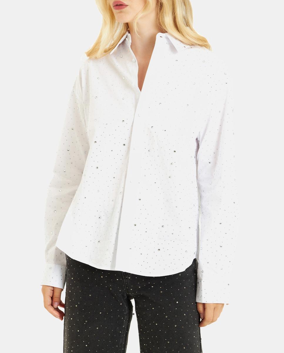 SHIRT WITH RHINESTONE DETAILS