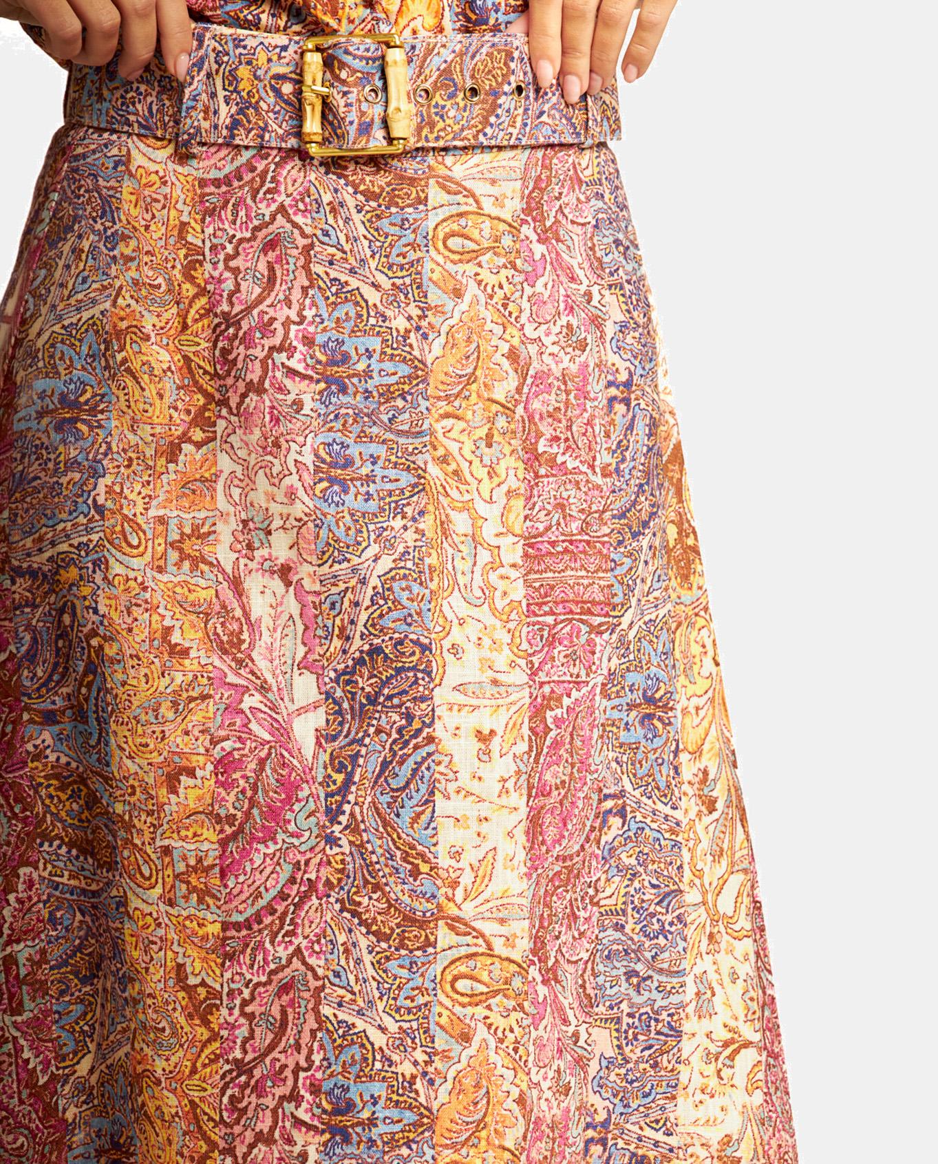 LONG PRINTED SKIRT