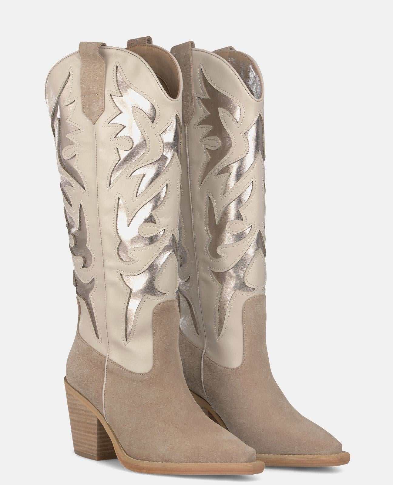 EMBROIDERED HEEL BOOT