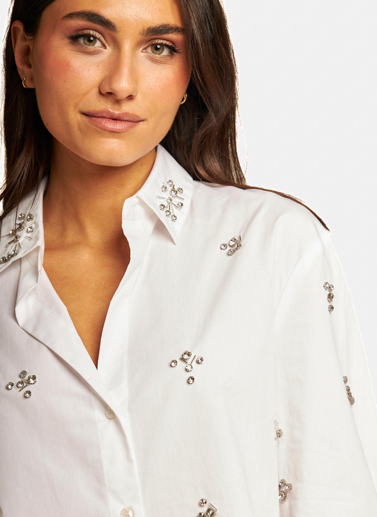 CAMICIA CON STRASS