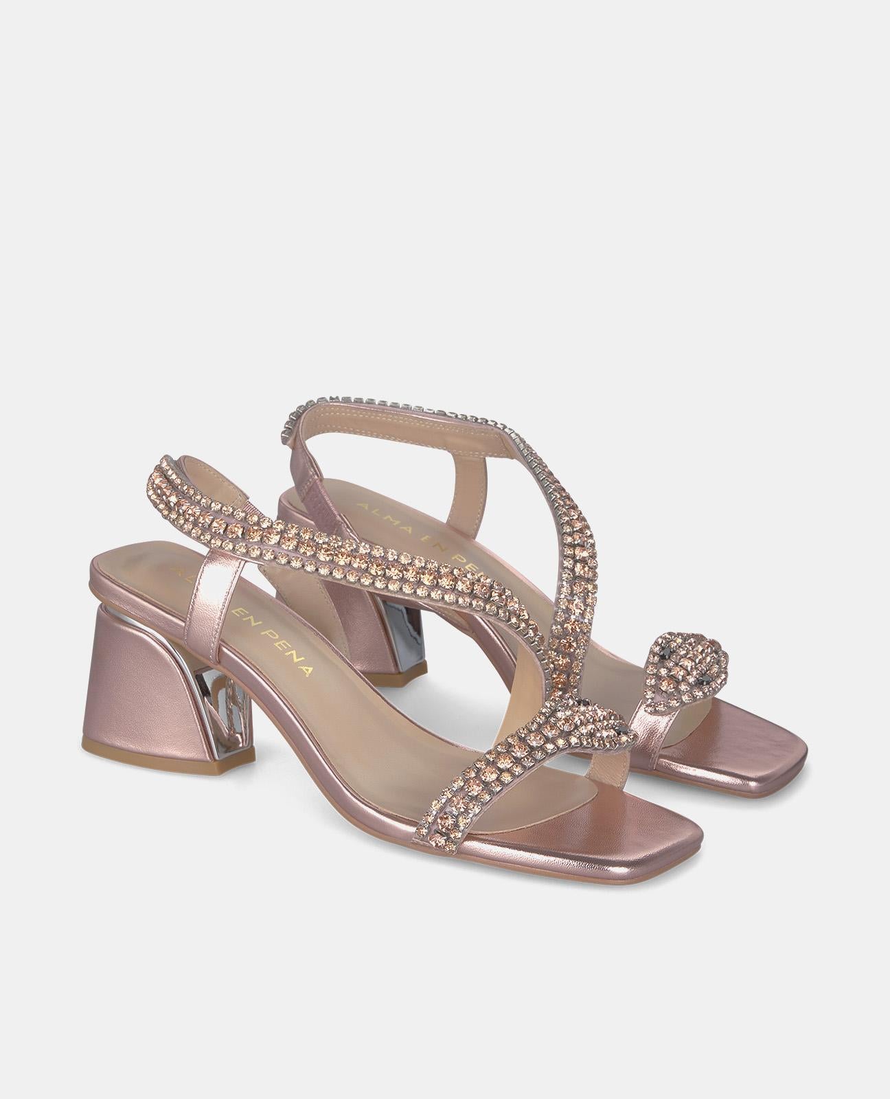 SANDAL WITH SNAKE HEEL