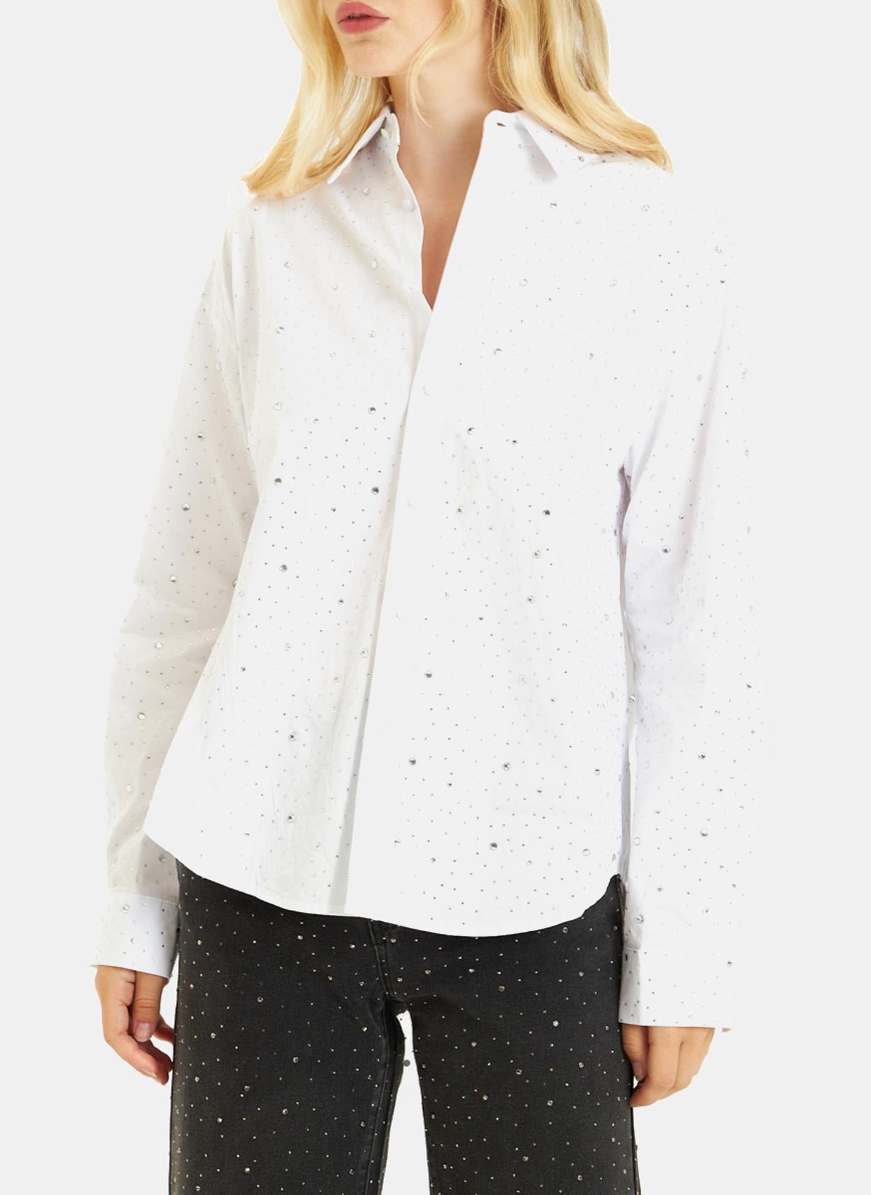 CAMICIA CON DETTAGLI IN STRASS