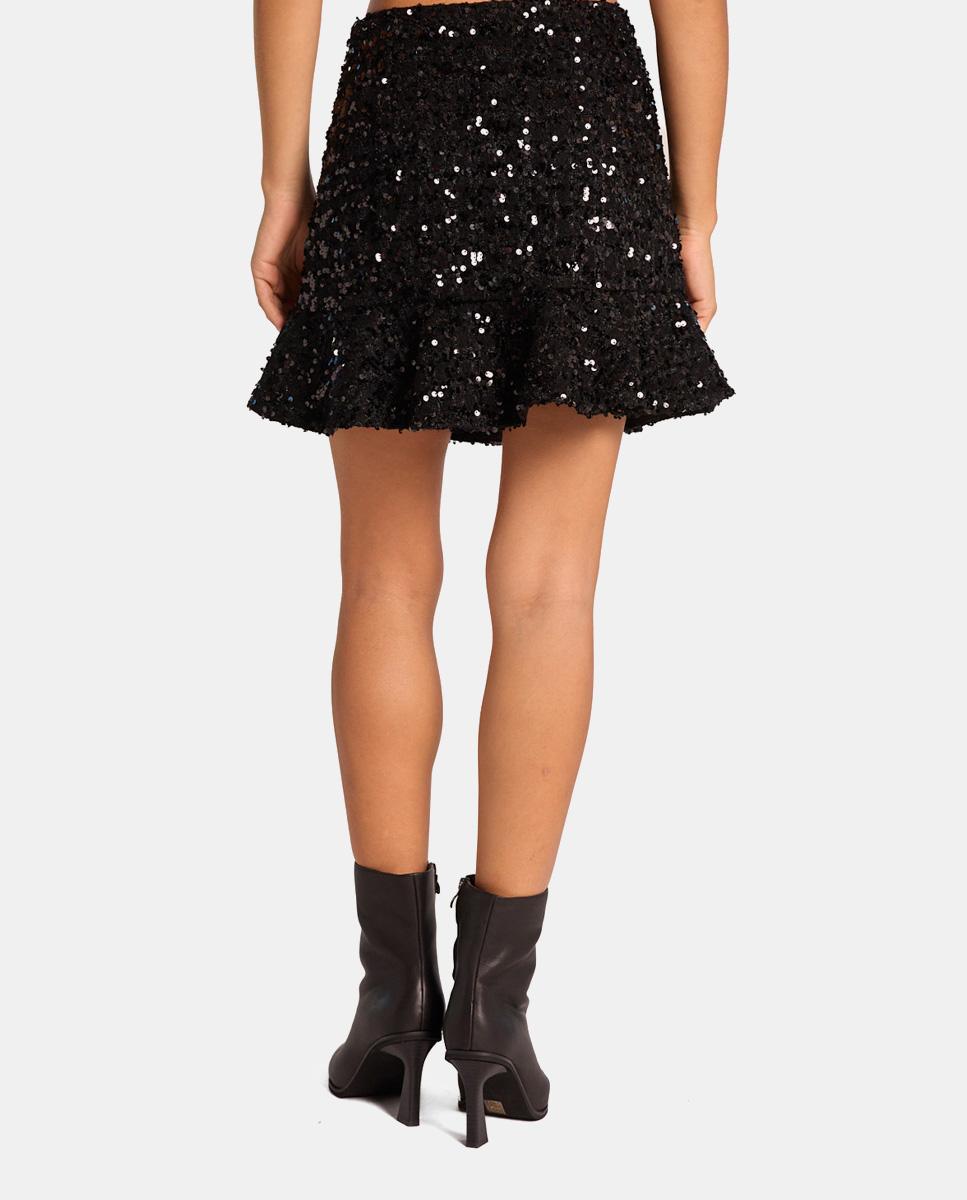 MINI SKIRT WITH SEQUINS