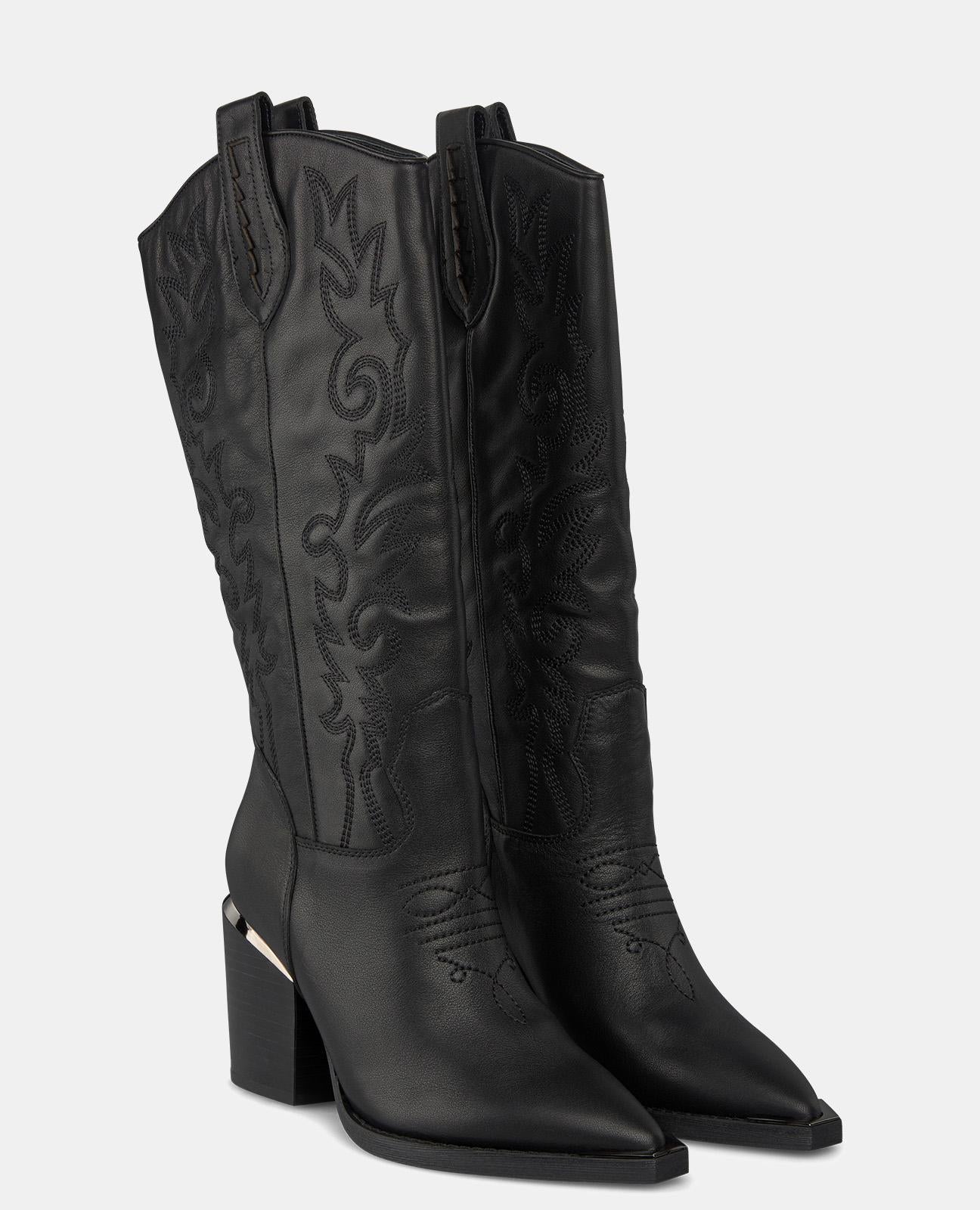 BESTICKTER COWBOY-STIEFEL MIT ABSATZ