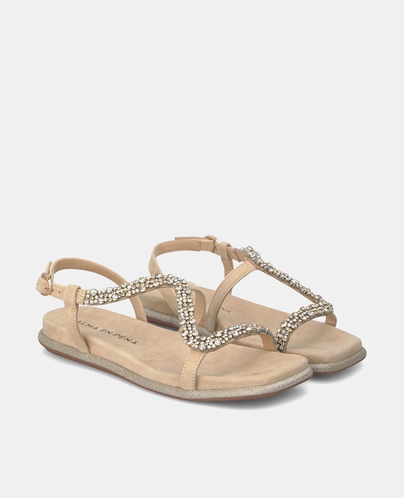 SANDAL WITH SHINY STRAP