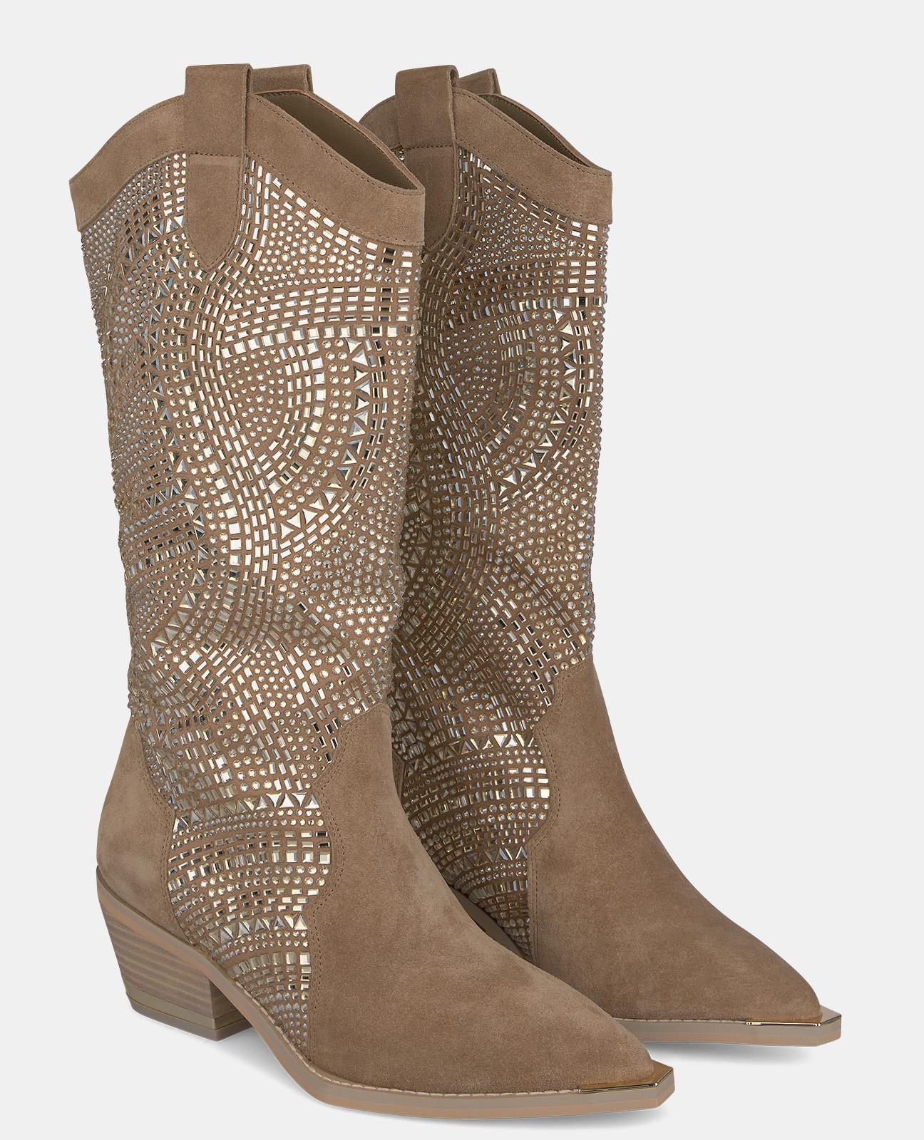 COWBOY BOOT WITH RHINESTONES