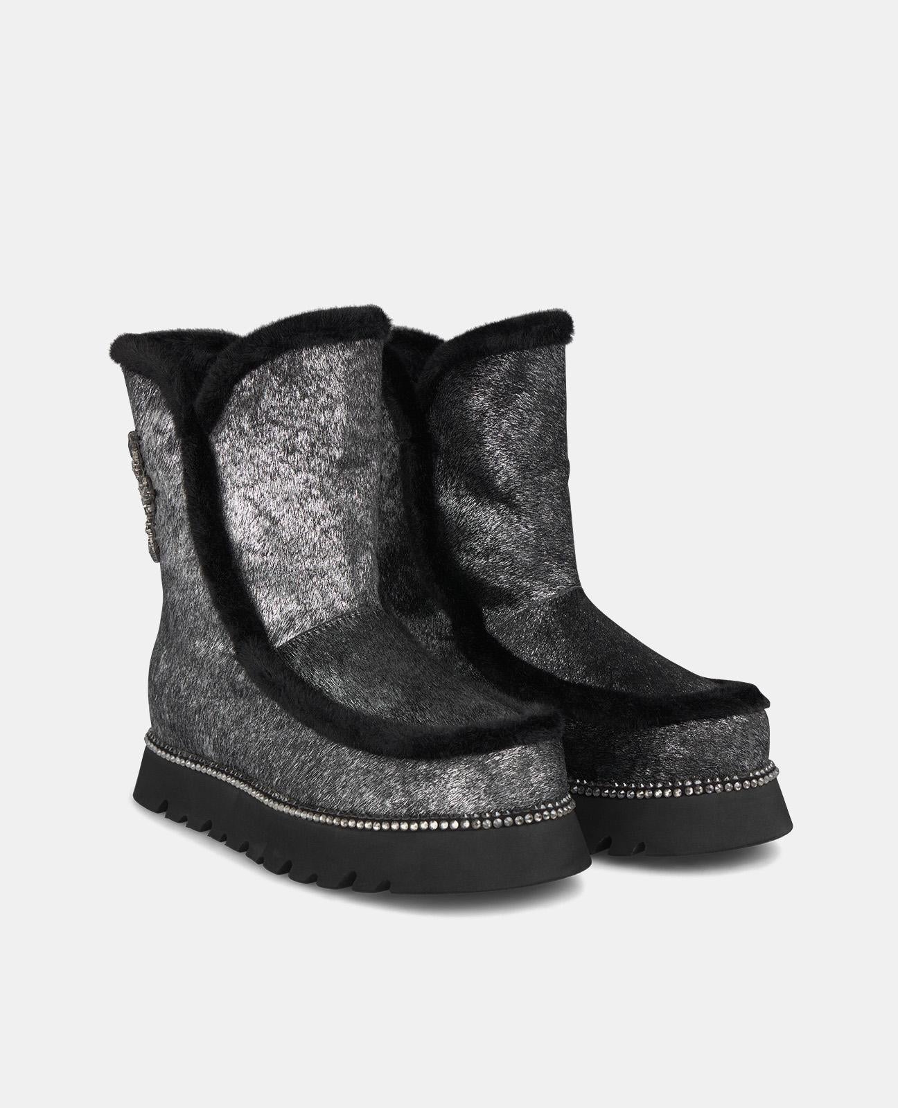 BEADED HAIR EFFECT BOOTIE