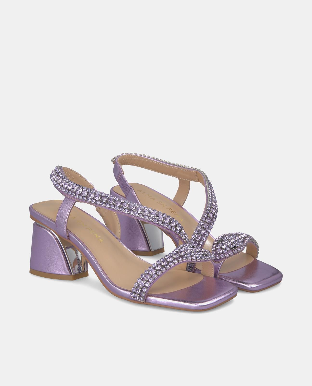 SANDAL WITH SNAKE HEEL