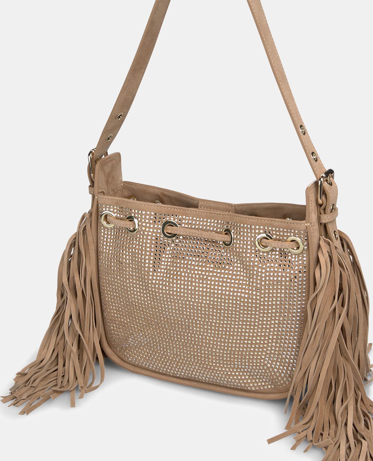 FRINGED SHOULDER BAG