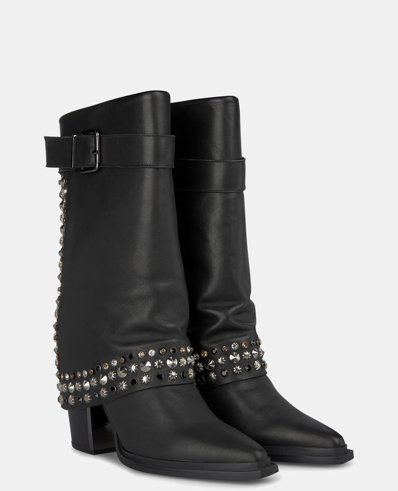 STUDDED GAITER BOOT