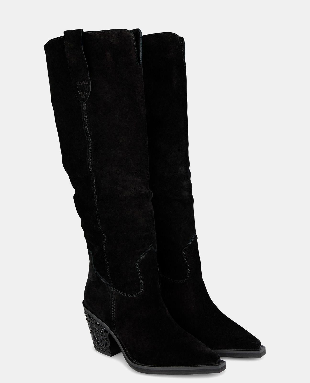 HIGH LEG AND HEEL BOOT