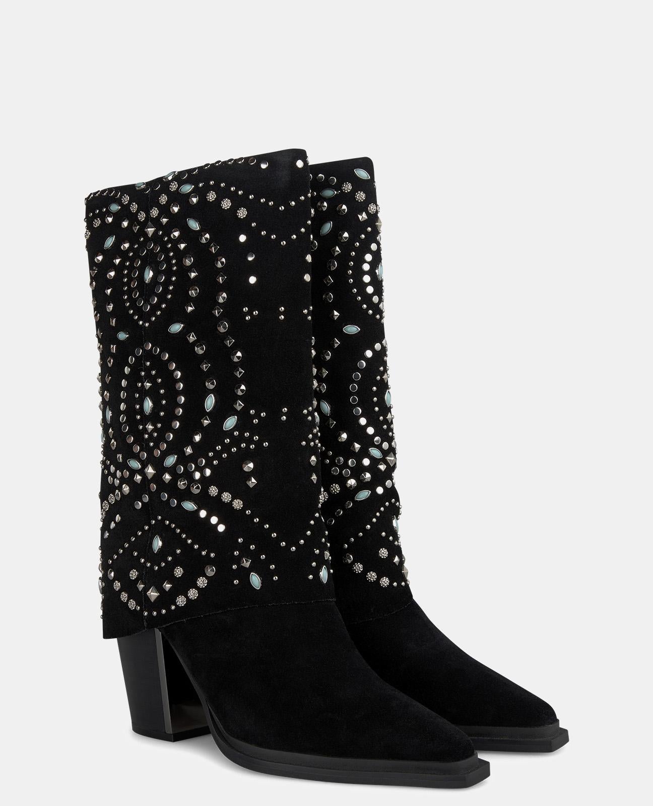 STUDDED GAITER BOOT