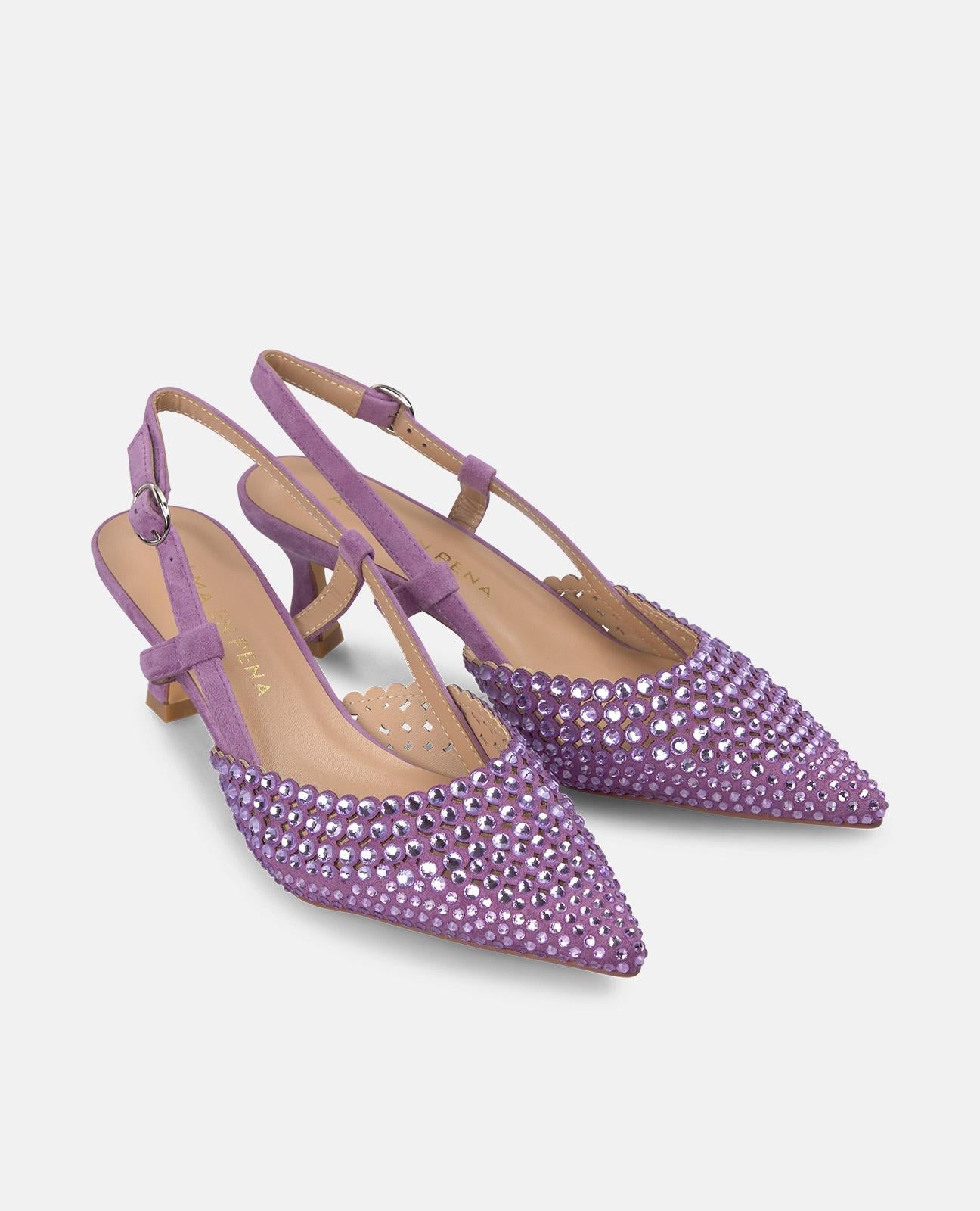 HEELED WITH RHINESTONES