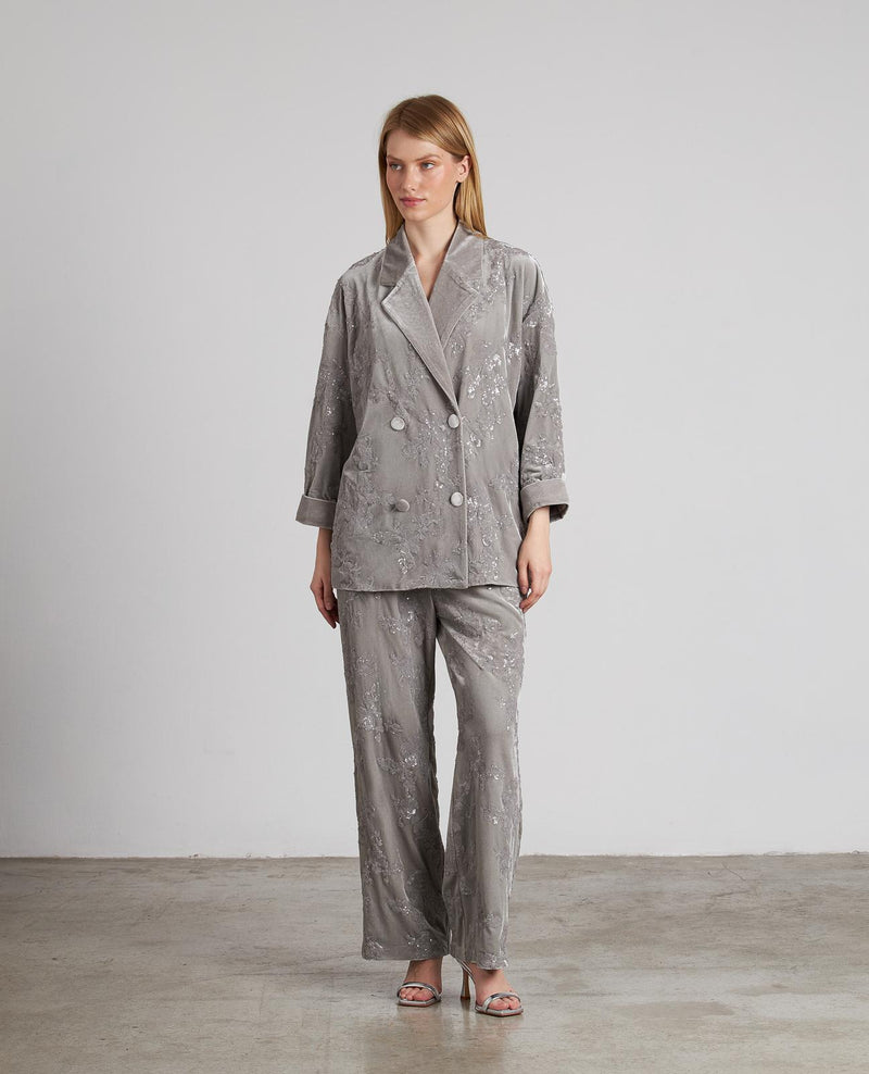 BLAZER CRUZADA DETALLES LENTEJUELAS