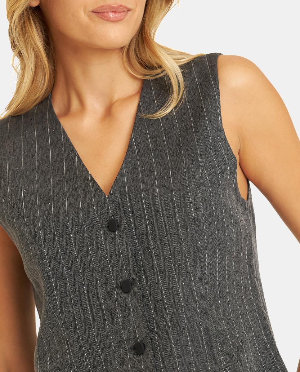 GILET AVEC STRASS