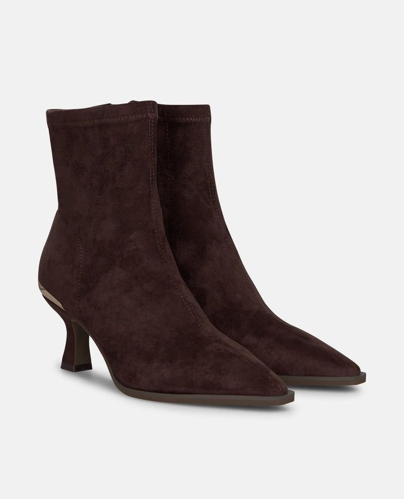 BOTA DE SALTO ALTO COM FECHO DE ZÍPER
