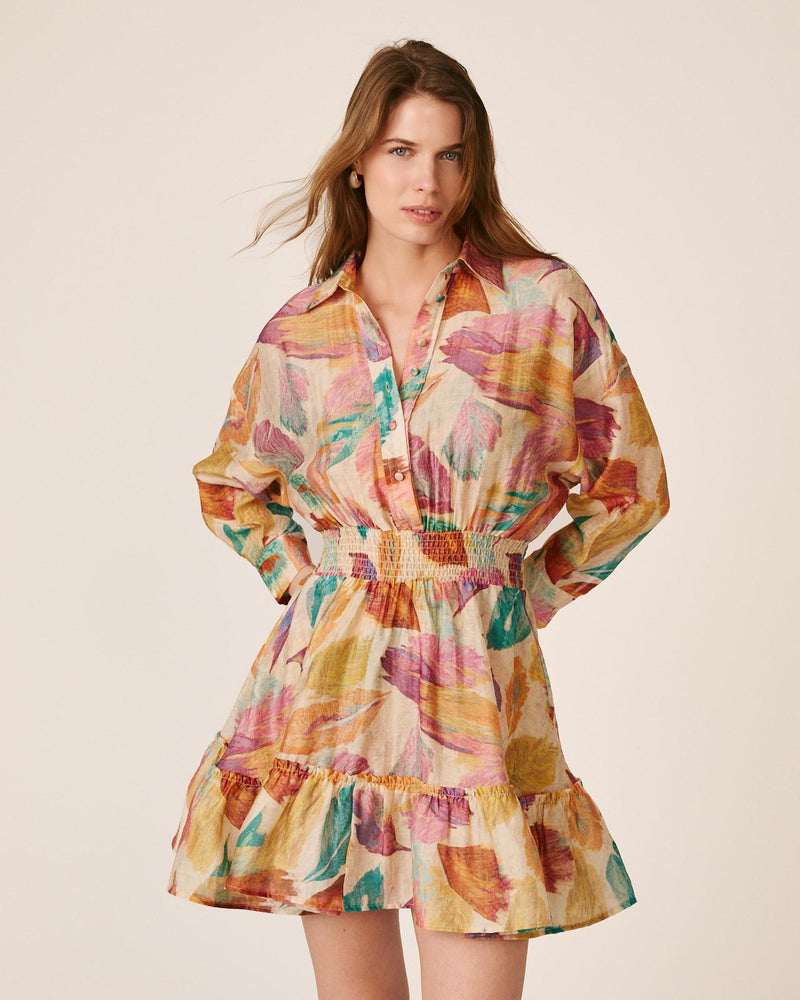 VESTIDO MINI MANGA CAMISERA