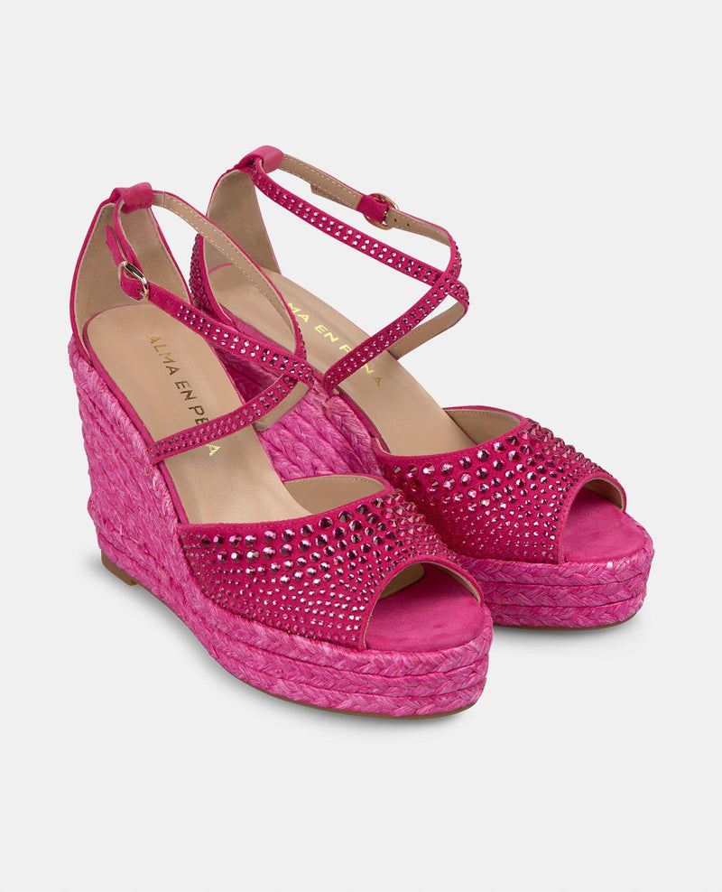 CUÑA CON TIRAS DE PEDRERÍA