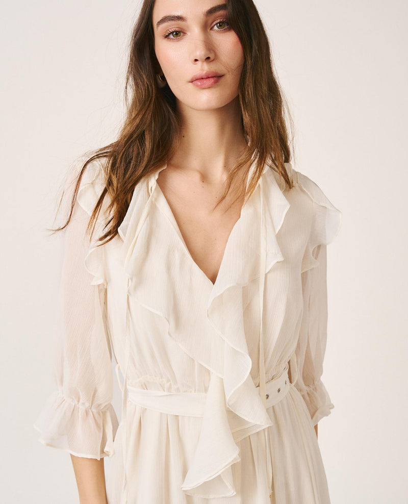 VESTIDO MIDI VOLANTES