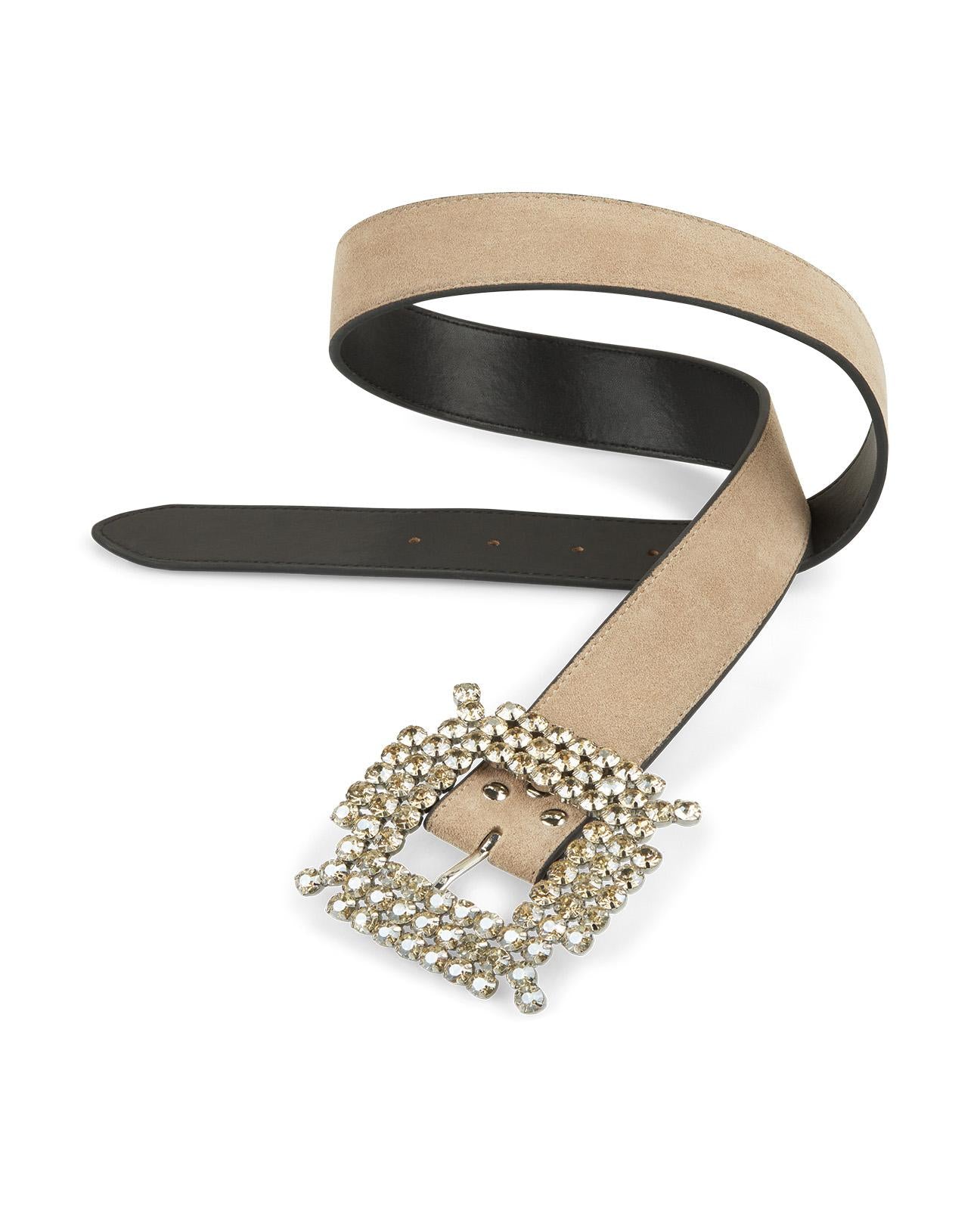 GÜRTEL MIT STRASSBESETZTER SCHNALLE