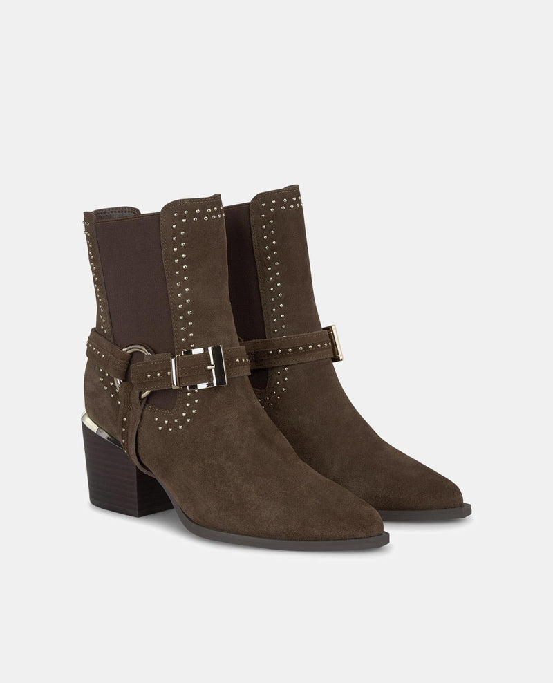 BOTTINES À TALONS AVEC ÉLASTIQUE