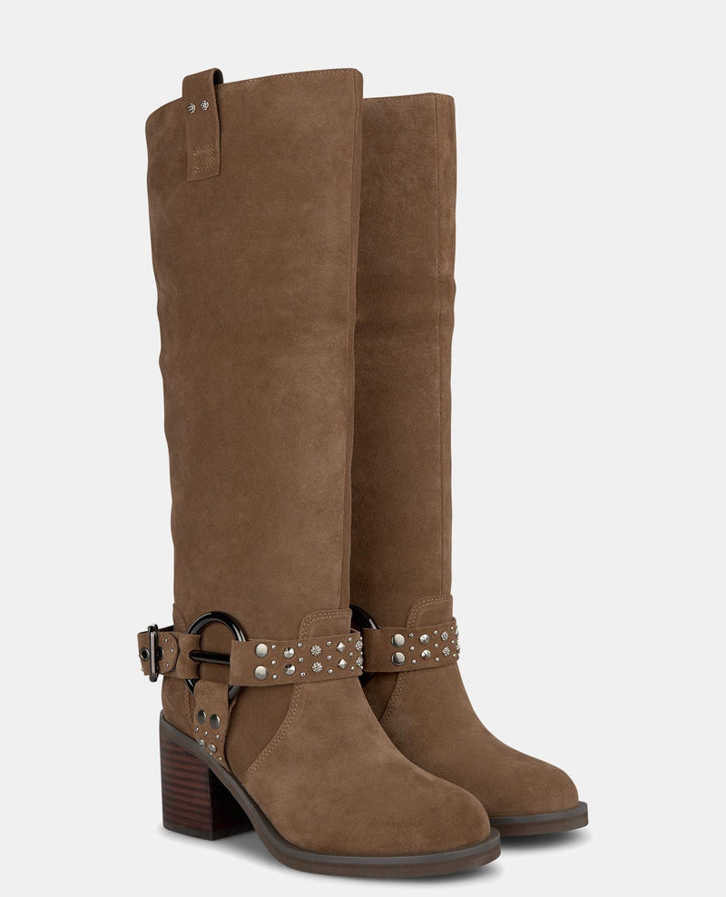 METALLIC CIRCLE HEEL BOOT