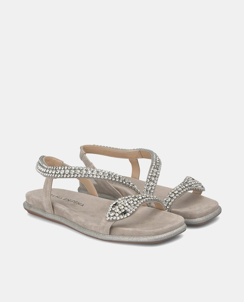 SANDALIA PLANA SUELA PURPURINA