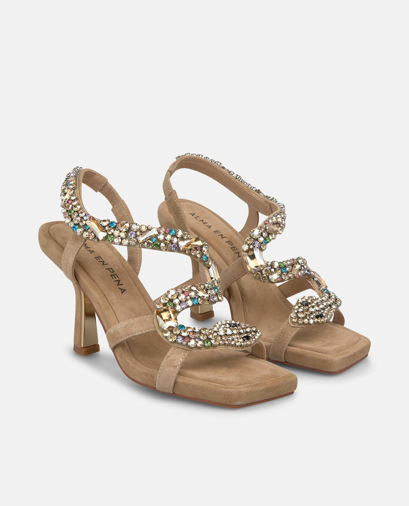 SNAKE HEEL SANDAL