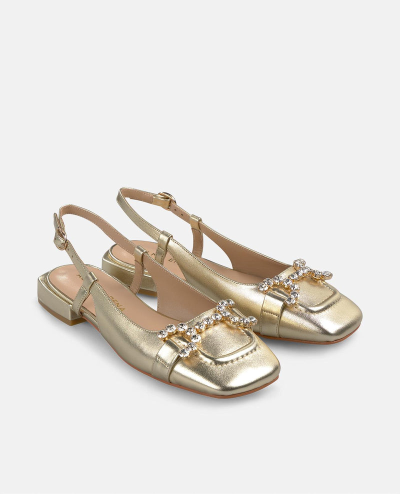 FLAT SHOE WITH RHINESTONES