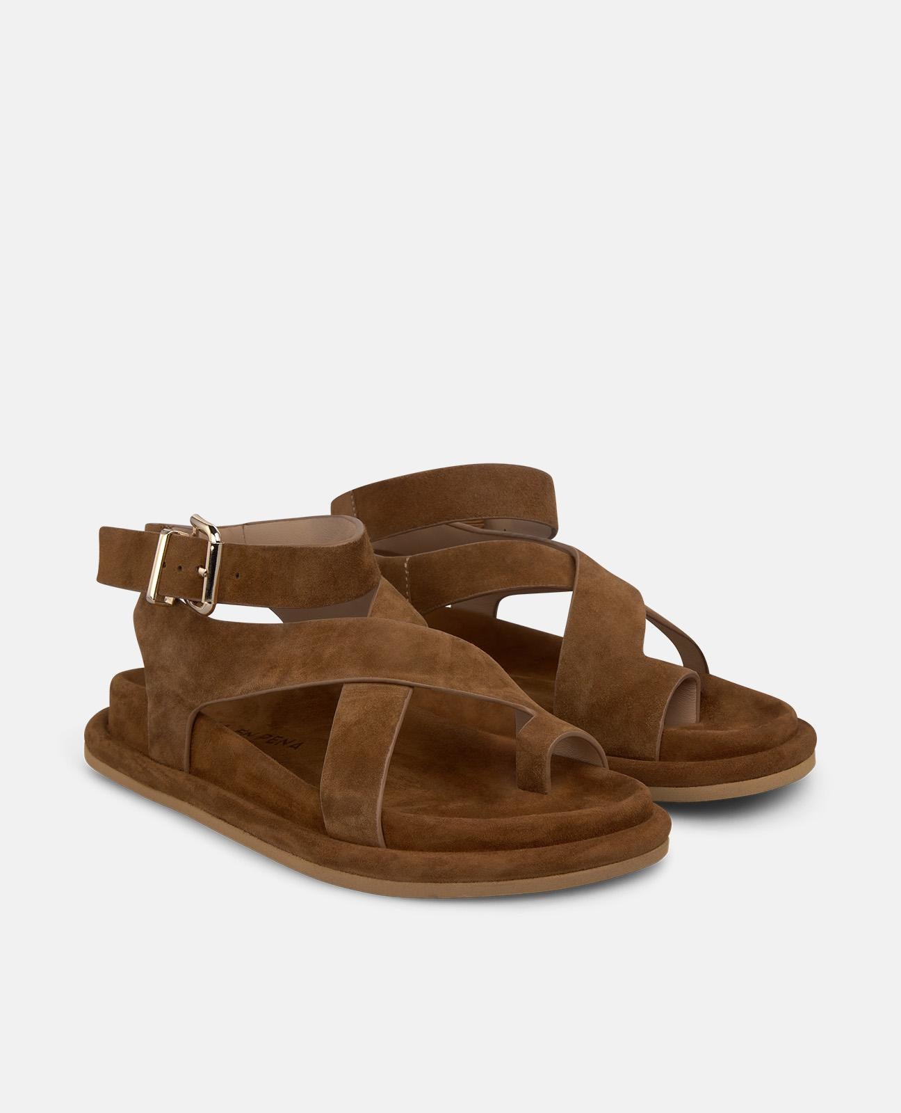 SANDALIA PLANA AL TOBILLO