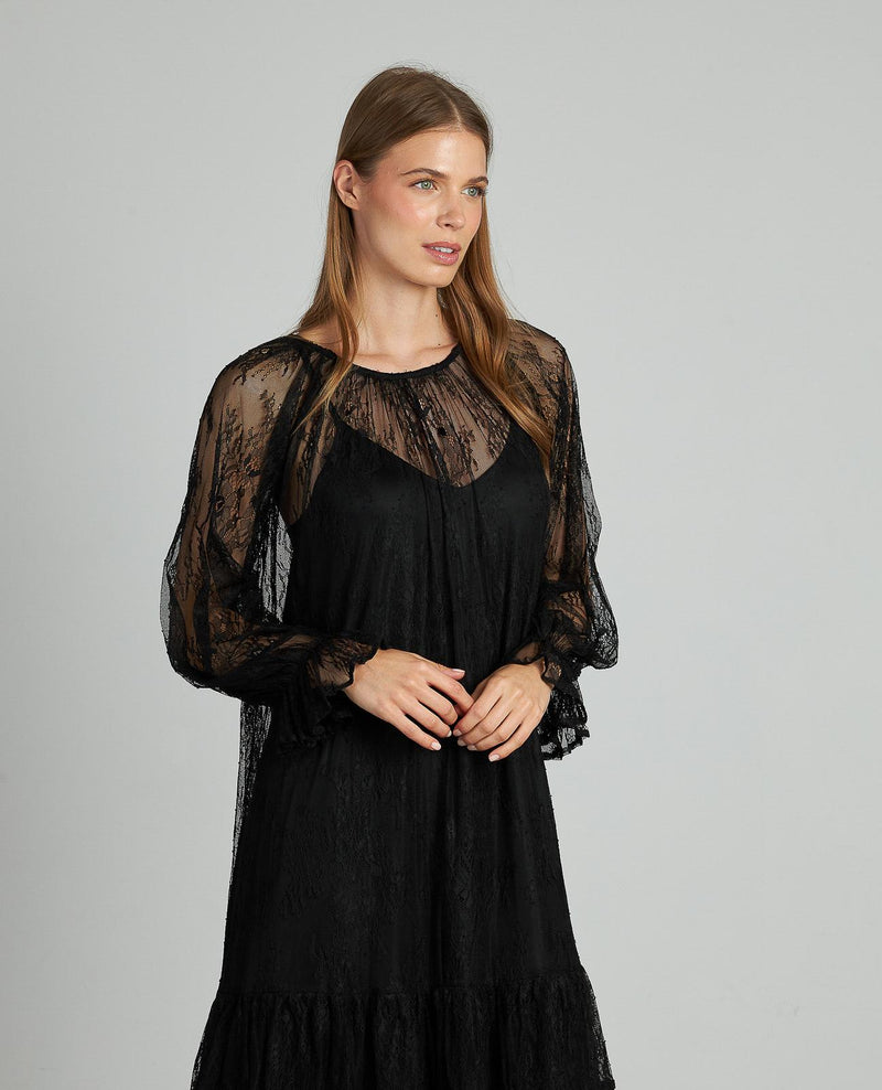 VESTIDO ENCAJE LARGO