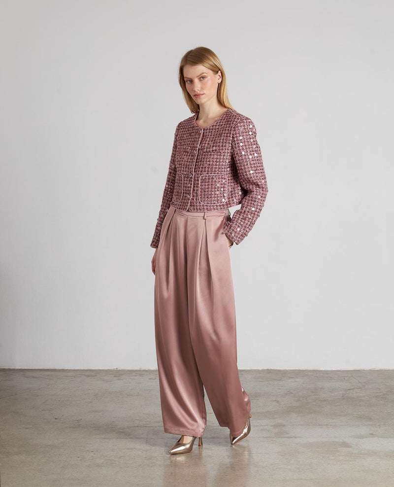 CHAQUETA ESTRUCTURA LENTEJUELAS