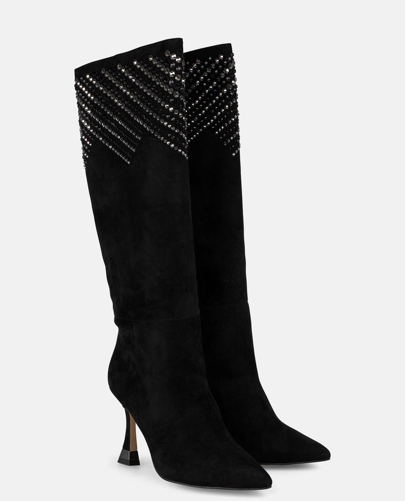 BOOTS WITH Rhinestone DETAILS