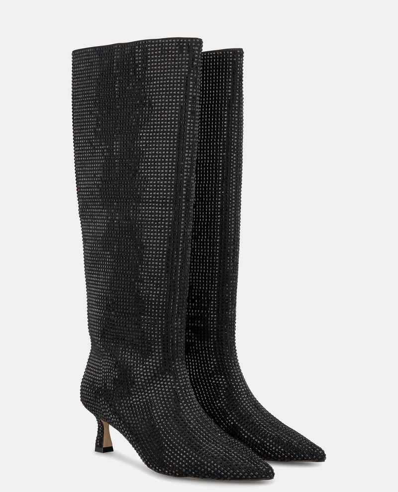 BOTA DE SALTO ALTO MINI GLITTER
