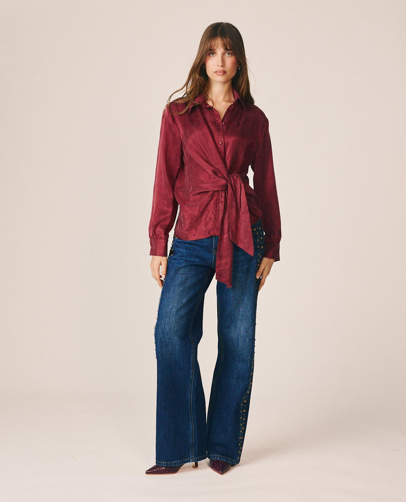 BLUSA SATÉN CAMISERA