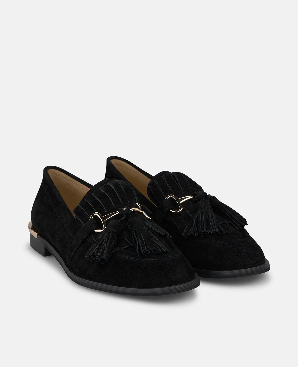 MOCASÍN DE ANTE CON BORLAS