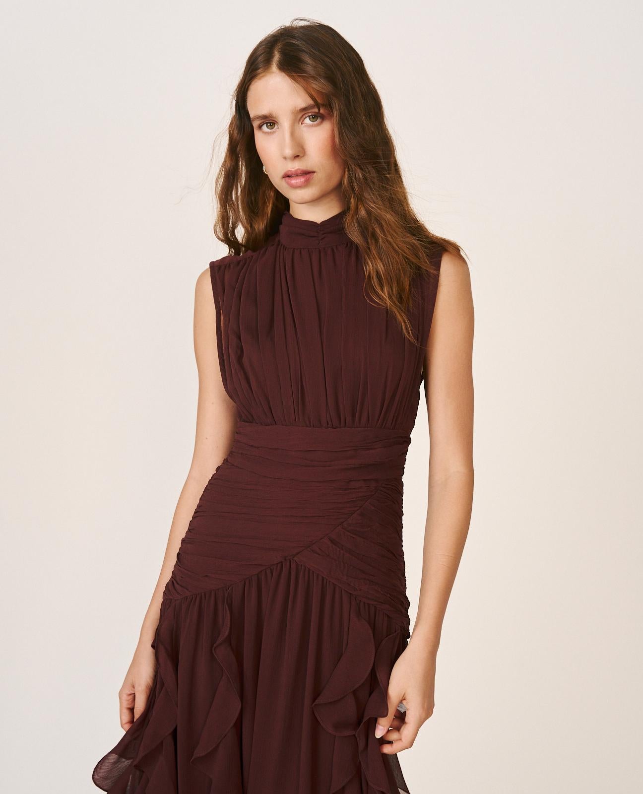 VESTIDO LARGO VOLANTES