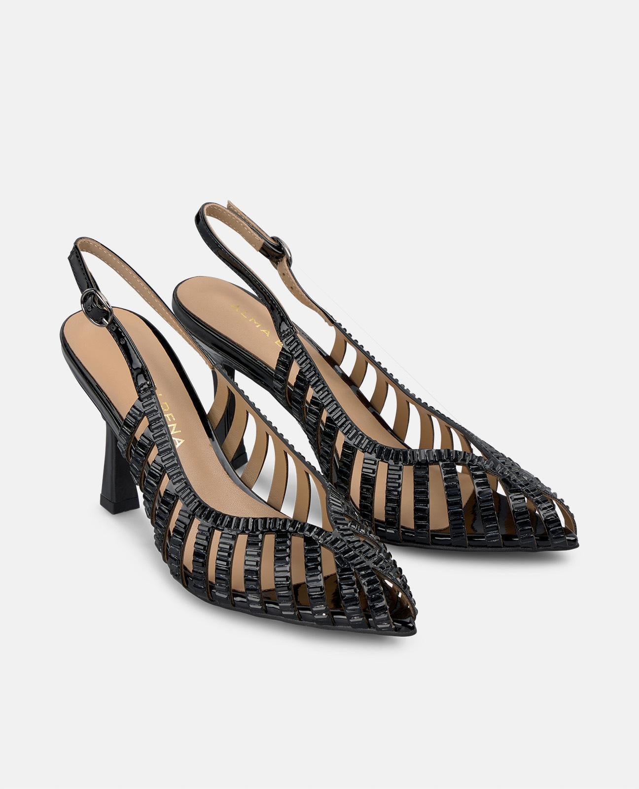 ABSATZSCHUH MIT KRISTALLEFFEKT