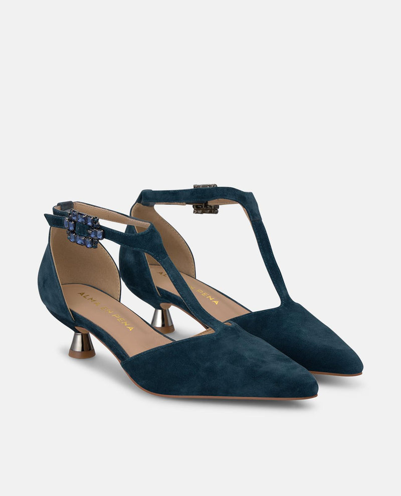 ZAPATO TACÓN CHUPETE DE ANTE
