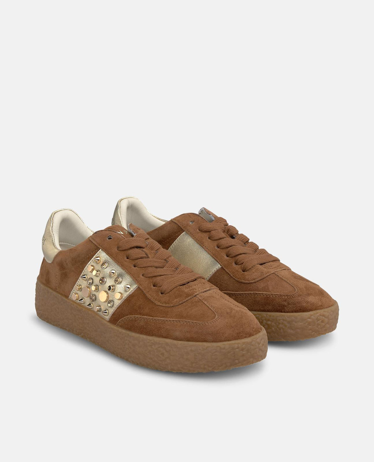 ZAPATILLAS DE ANTE CON PEDRERÍA