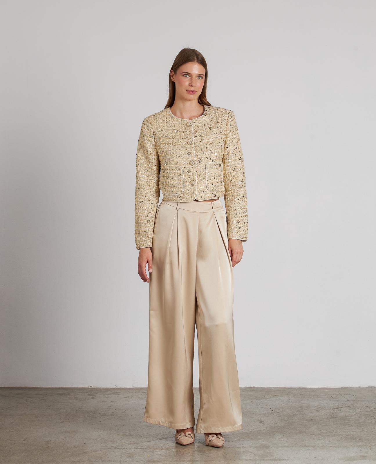 SEQUIN STRUCTURE JACKET