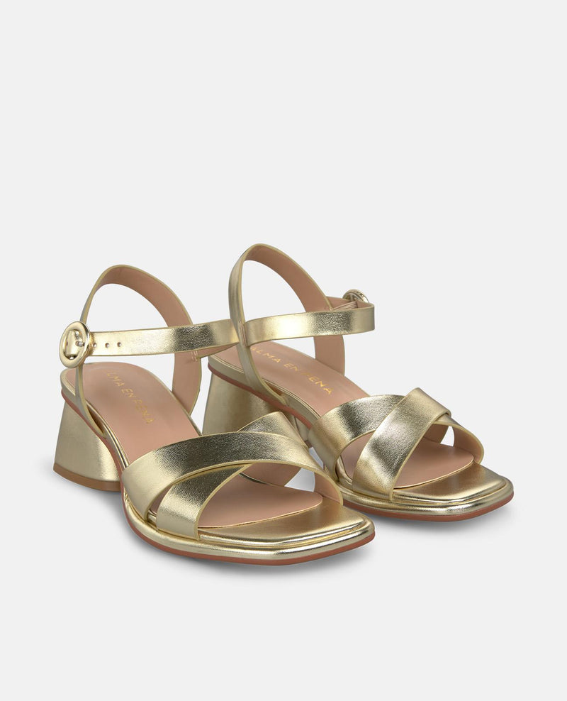 SANDALIA TACON DEDO PIEL