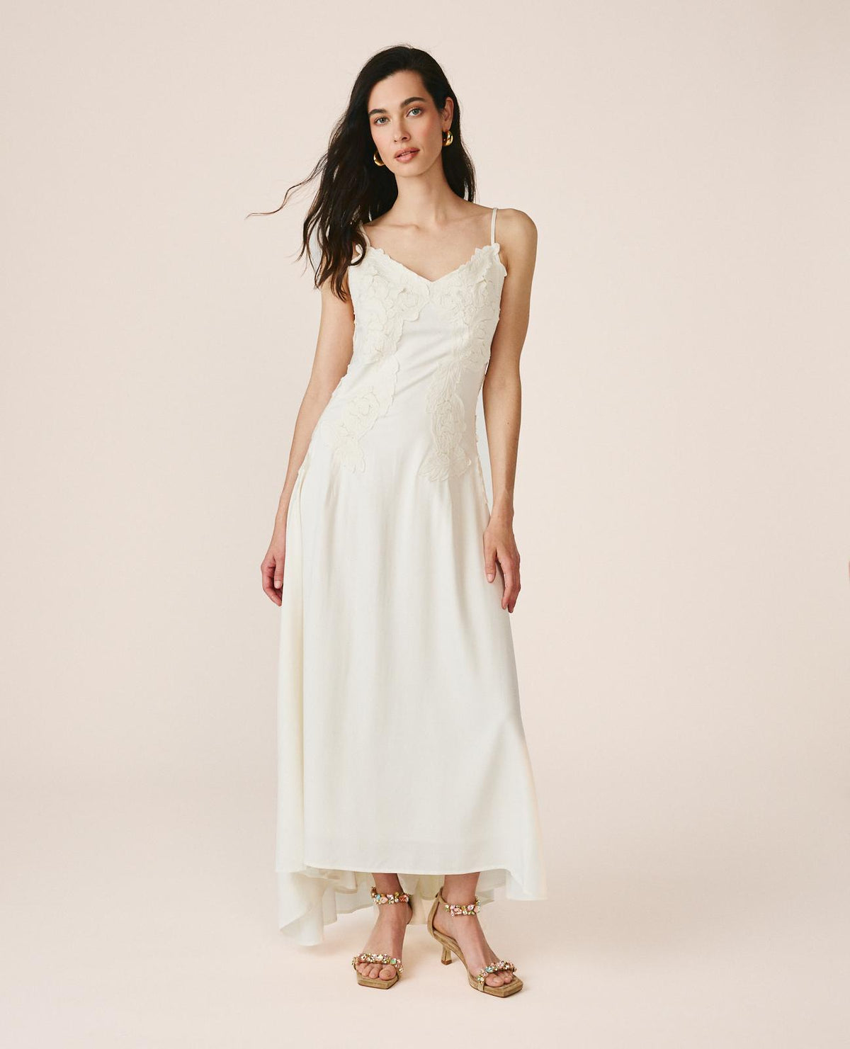 VESTIDO ASSÍMETRICO COM ALÇAS