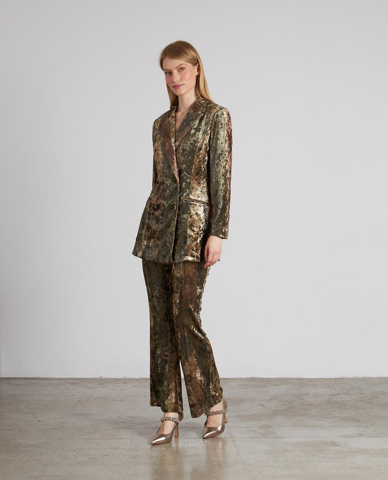 BLAZER CRUZADA TERCIOPELO