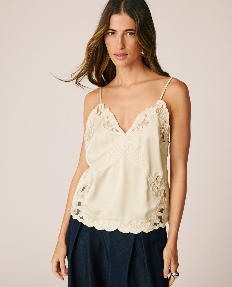 EMBROIDERED LINGERIE TOPS