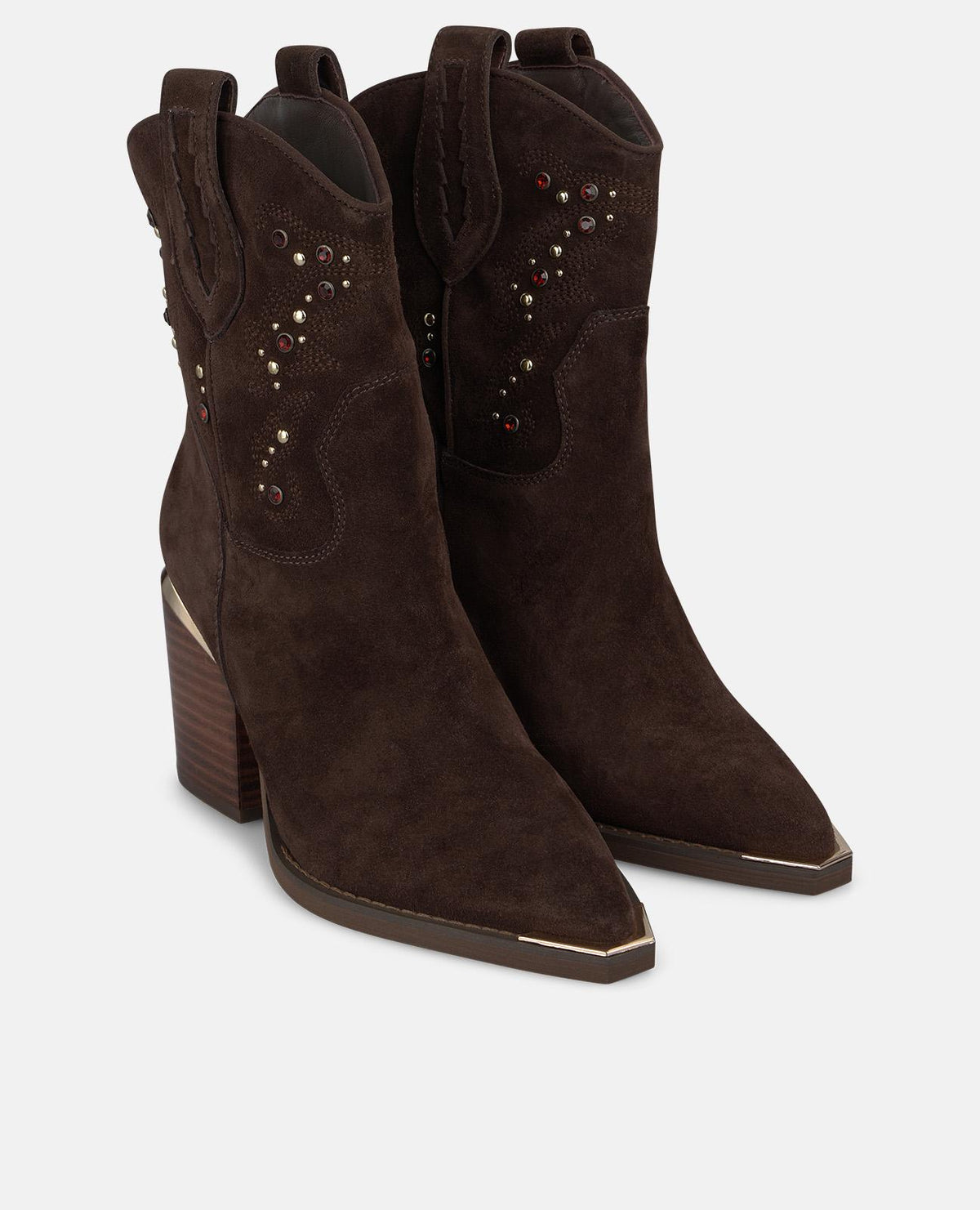 STIVALI DA COWBOY IN PELLE SCAMOSCIATA